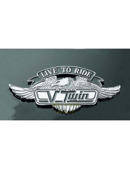 EMBLEMA "V-TWIN" 11 CM. UNIVERSAL