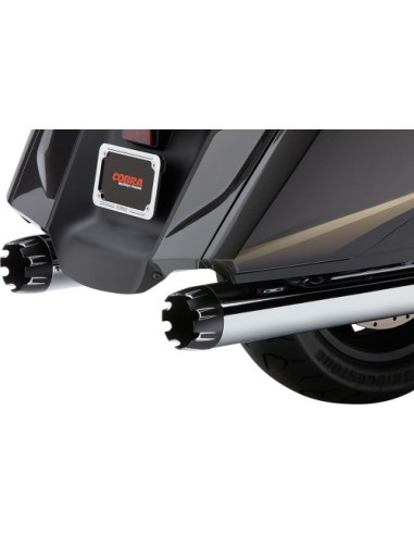 ESCAPE SLIP-ON 102 MM (4") DUAL CUT CR PUNTA NEGRA HONDA F6B 13-18