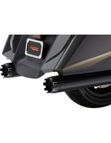 ESCAPE SLIP-ON 102 MM (4") DUAL CUT NEGRO PUNTA NEGRA HONDA F6B 13-18