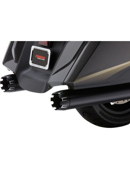 ESCAPE SLIP-ON 102 MM (4") DUAL CUT NEGRO PUNTA NEGRA HONDA F6B 13-18