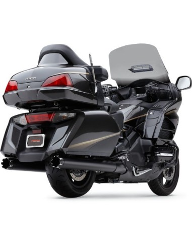 ESCAPE SLIP-ON 102 MM (4") DUAL CUT NEGRO PUNTA NEGRA HONDA F6B 13-18