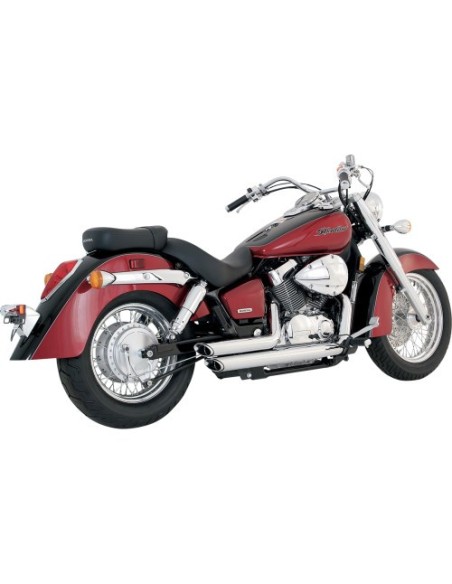 ESCAPE SHORTSHOTS STAGGERED CROMADO HONDA VT750C SHADOW 04-16
