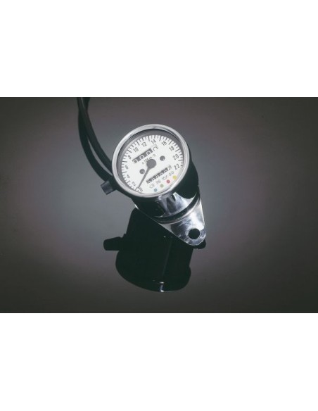 CUENTAKILOMETROS 60mm FONDO BLANCO CON PARCIAL E INDICADORES