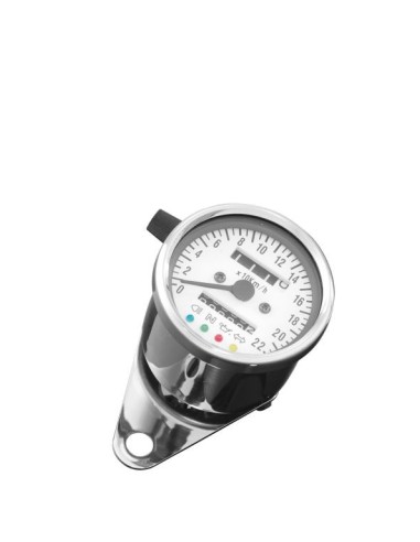 CUENTAKILOMETROS 60mm FONDO BLANCO CON PARCIAL E INDICADORES