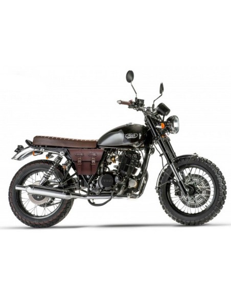 ALFORJA MARBELLA UNIVERSAL CAFE RACER MARRÓN