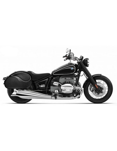 ALFORJAS RIGIDAS PIEL NAPOLEON PERFIL BLANCO BMW R18