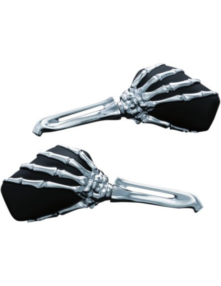 ESPEJOS SKELETON HAND CROMADA RET NEG PE