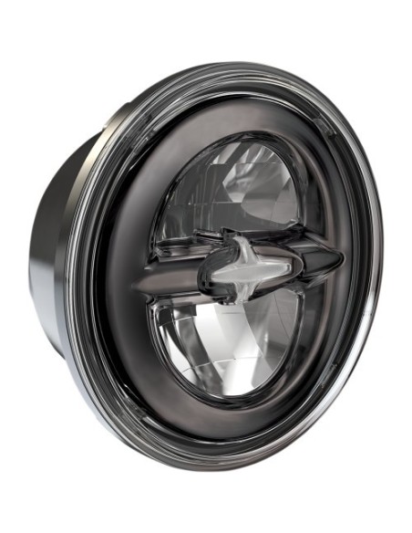 FARO CENTRAL REFLECTOR LUZ 14,5 CM (5,75") NEGRO