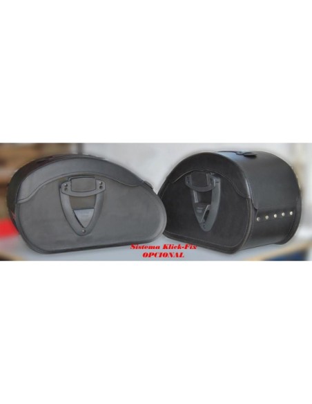 ALFORJAS RIGIDAS PIEL VENDETTA KAWASAKI VULCAN S PERFIL KAWA