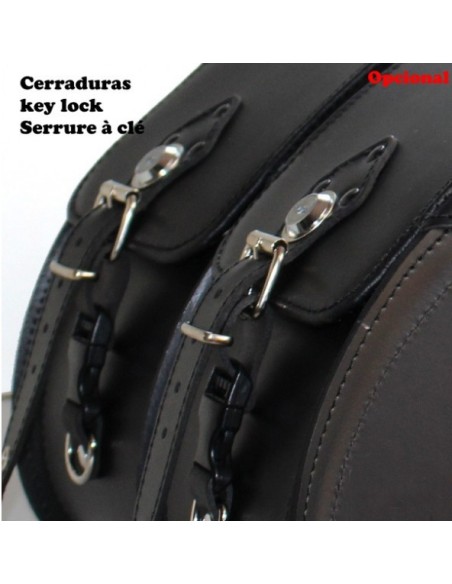 ALFORJAS RIGIDAS PIEL VENDETTA KAWASAKI VULCAN S PERFIL KAWA