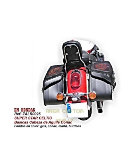 ALFORJAS SUPER-STAR RIGIDAS CELTIC BASICAS CABEZA AGUILA FONDO C