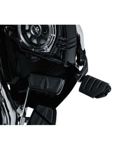 SOPORTES CORTOS SIN ESTRIBERAS CRUISE TOUR TECH NEGRO BRILLANTE ABRAZADERAS 32 MM KURYAKYN