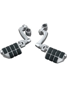 ESTRIBERAS HIGHWAY DUALLY DESPL LONGHORN CON ESTRIBERAS ISO Y ABRAZADERAS 25,4 MM CROM KURYAKYN