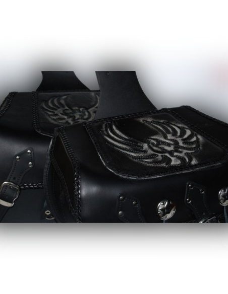 ALFORJAS SUPER-STAR RIGIDAS CELTIC CLASICAS AGUILA ALAS FONDO GR