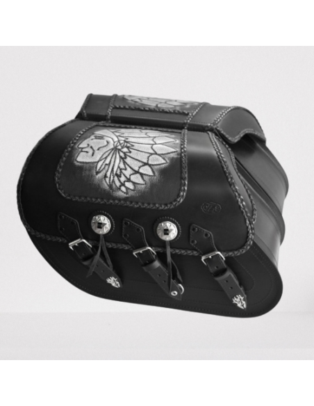 ALFORJAS SUPER-STAR RIGIDAS CELTIC CLASICAS JEFE INDIO FONDO GRI