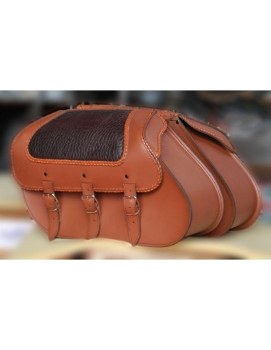 ALFORJAS SEMI RIGIDAS STAR MARRON COCO