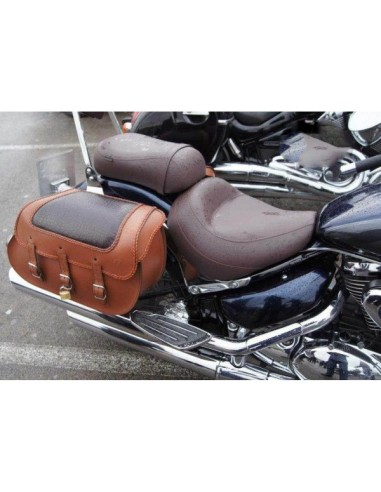 ALFORJAS PIEL STAR NEGRO COCO