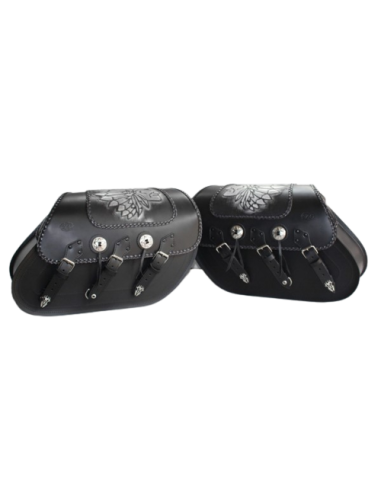 ALFORJAS SUPER-STAR RIGIDAS CELTIC CLASICAS JEFE INDIO FONDO GRI