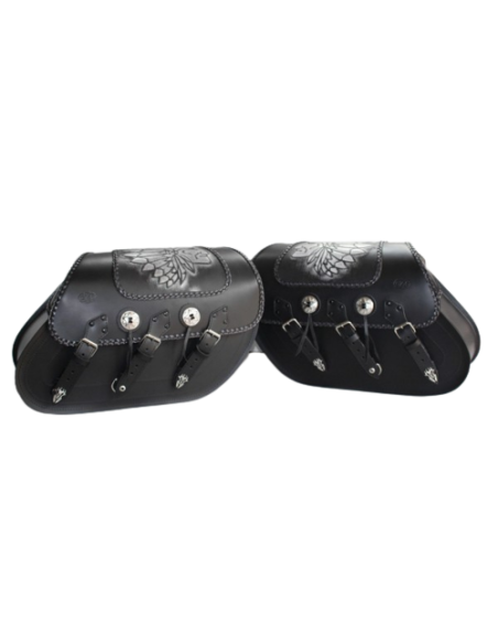 ALFORJAS SUPER-STAR RIGIDAS CELTIC CLASICAS JEFE INDIO FONDO GRI