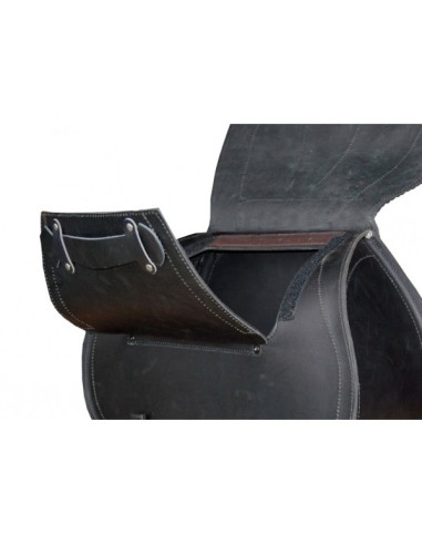 ALFORJAS RIGIDAS PIEL BASICA JABATO