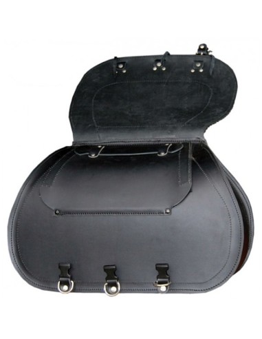 ALFORJAS RIGIDAS PIEL BASICA JABATO