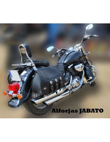 ALFORJAS RIGIDAS PIEL BASICA JABATO