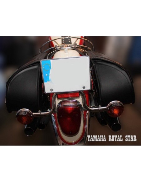 ALFORJAS RIGIDAS PIEL BASICA JABATO TRENZADO COCO