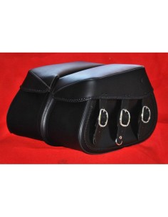 ALFORJAS PIEL PIZARRO BASICAS TRENZADA UNIVERSAL 2