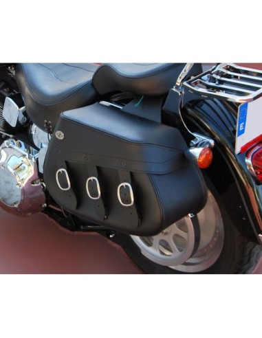 ALFORJAS PIEL PIZARRO BASICAS TRENZADA UNIVERSAL