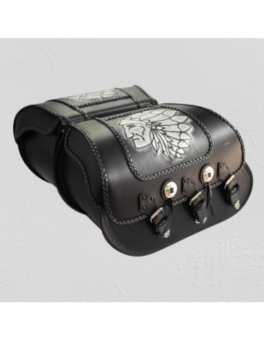 ALFORJAS SUPER-STAR RIGIDAS CELTIC CLASICAS JEFE INDIO FONDO GRI