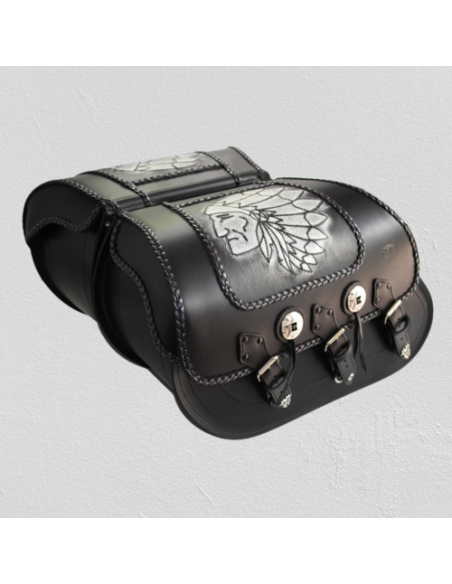 ALFORJAS SUPER-STAR RIGIDAS CELTIC CLASICAS JEFE INDIO FONDO GRI