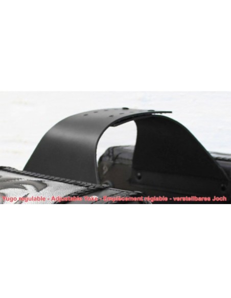 ALFORJAS SUPER-STAR PIEL RIGIDAS TEX TRIBAL FONDO MARRÓN