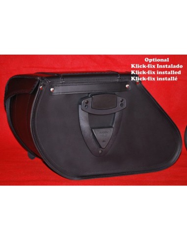 ALFORJAS SUPER-STAR PIEL RIGIDAS TEX TRIBAL FONDO MARRÓN