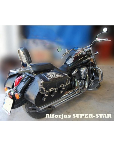 ALFORJAS SUPER STAR RIGIDAS BASICAS CALAVERA TIBIAS TEX