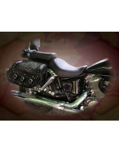 ALFORJAS RIGIDAS PIEL IBER CLASICA TRENZADO TRIBAL