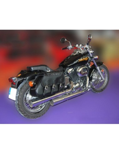 ALFORJAS PIEL IKARO TRENZADO GOTICO