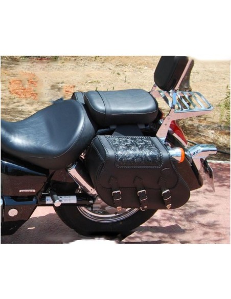 ALFORJAS PIEL IKARO TRENZADO GOTICO ALFORJAS PIEL IKARO TRENZADO GOTICO