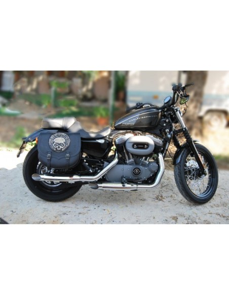 ALFORJA PIEL SPARTA HD SKULL ALFORJA PIEL SPARTA HD SKULL