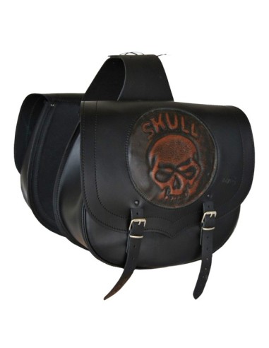 ALFORJA PIEL SPARTA SKULL UNIVERSAL