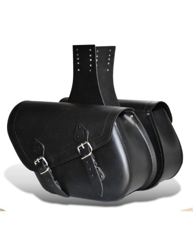 ALFORJAS PIEL ALHAMA BÁSICA PARA ROYAL ENFIELD METEOR 350