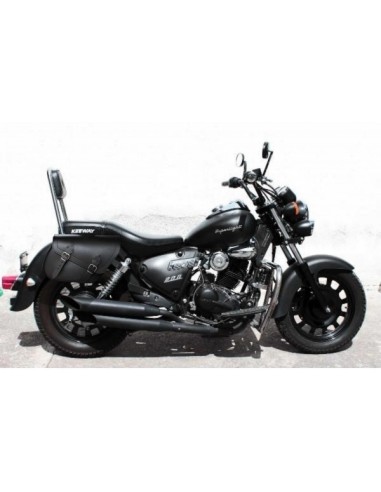 ALFORJAS PIEL ALHAMA BÁSICA PARA ROYAL ENFIELD METEOR 350