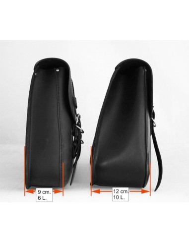 ALFORJA PIEL HERCULES BÁSICA HD SOFTAIL STREET BOB 114