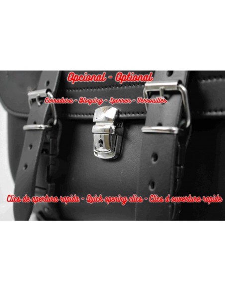 ALFORJA PIEL HERCULES BÁSICA HD SOFTAIL STREET BOB 114