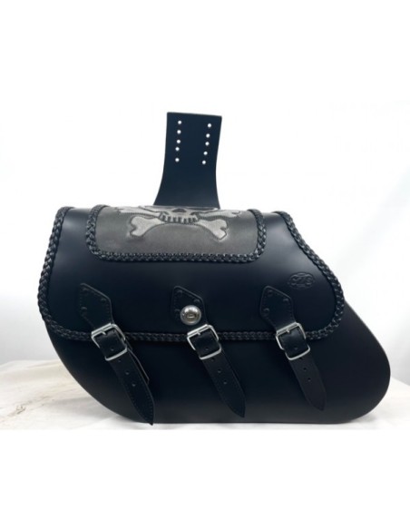 ALFORJAS PIEL IKARO TRENZADO CALAVERA ALFORJAS PIEL IKARO TRENZADO CALAVERA