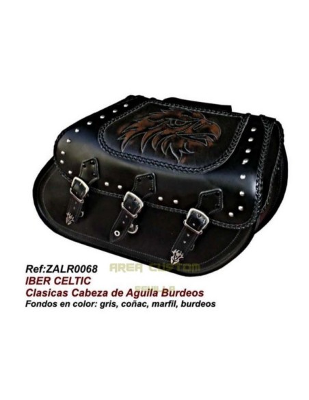 ALFORJAS IBER RIGIDAS CELTIC CLASICAS CABEZA AGUILA FONDO COGÑAC