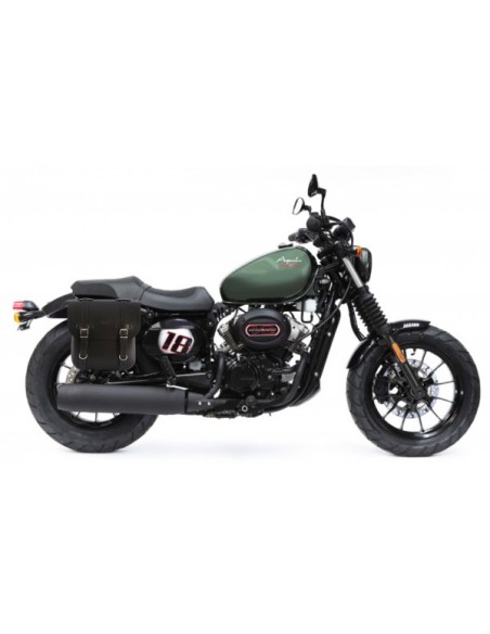 ALFORJA PIEL ADRIANO BASICA PARA HYOSUNG AQUILA GV 125 BOBBER para ... ALFORJA PIEL ADRIANO BASICA PARA HYOSUNG AQUILA GV 125 BOBBER para ...