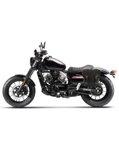 ALFORJA PIEL ADRIANO BASICA PARA HYOSUNG AQUILA GV 125 BOBBER para ... 2