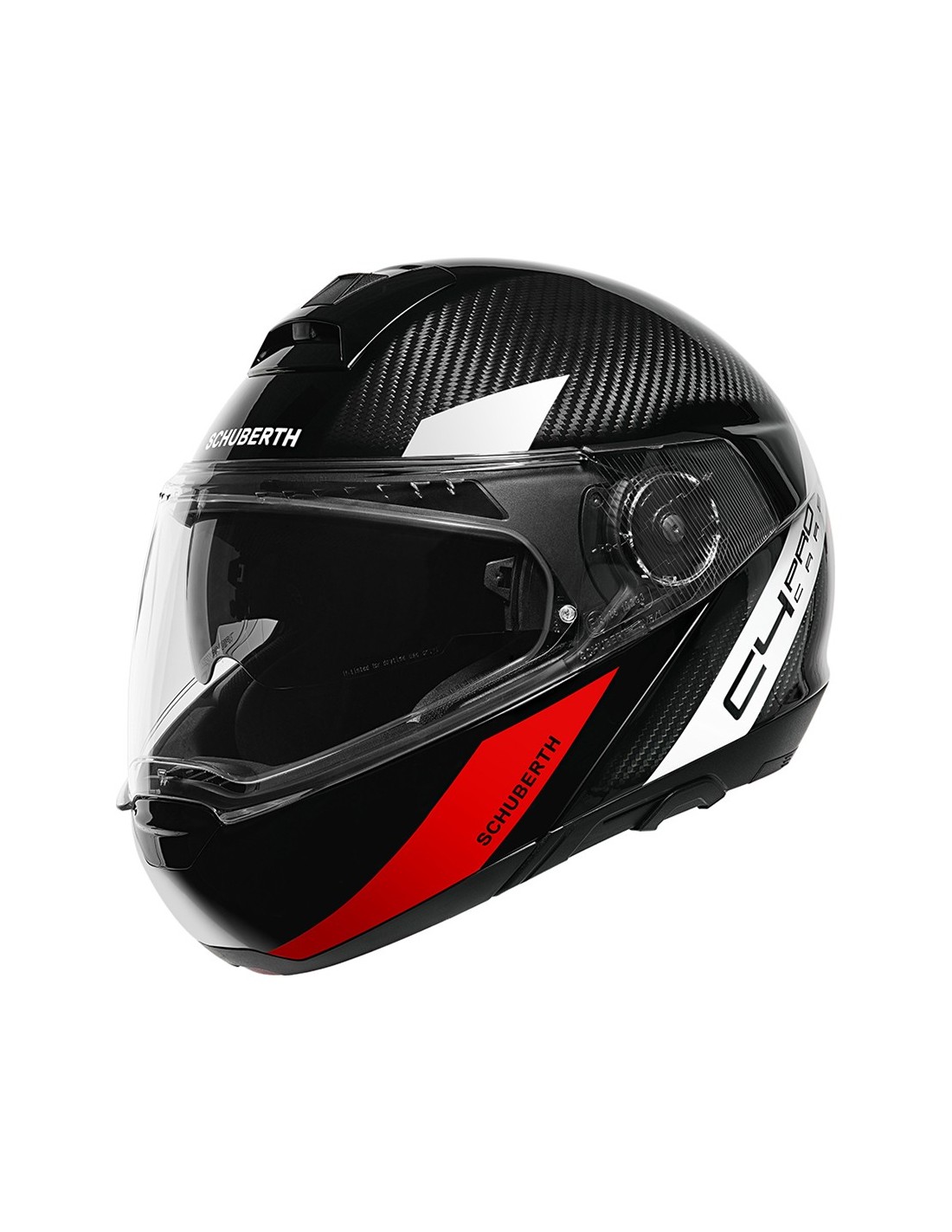 CASCO C4 PRO CARBON SCHUBERTH MODULAR AVIO ROJO Para Cascos Modulares