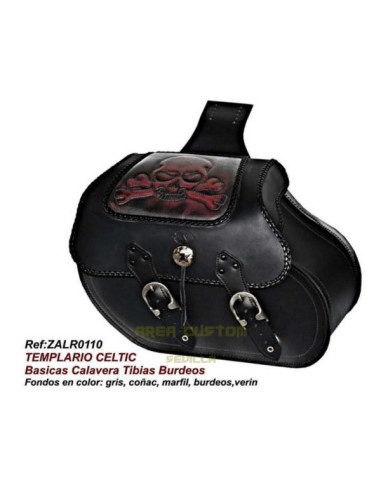 ALFORJAS TEMPLARIO RIGIDAS CELTIC BASICAS CALAVERA TIBIAS FONDO 