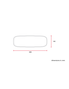 GUARDABARROS DELANTEROS UNIVERSALES NARANJA-BLANCO 140 X 408 MM 2